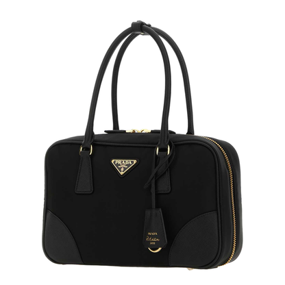 Re-Edition 1978 Re-Nylon And Saffiano Leather Two Handle Medium Bag - Image 4