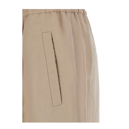 Cotton Trousers Cream - Image 2