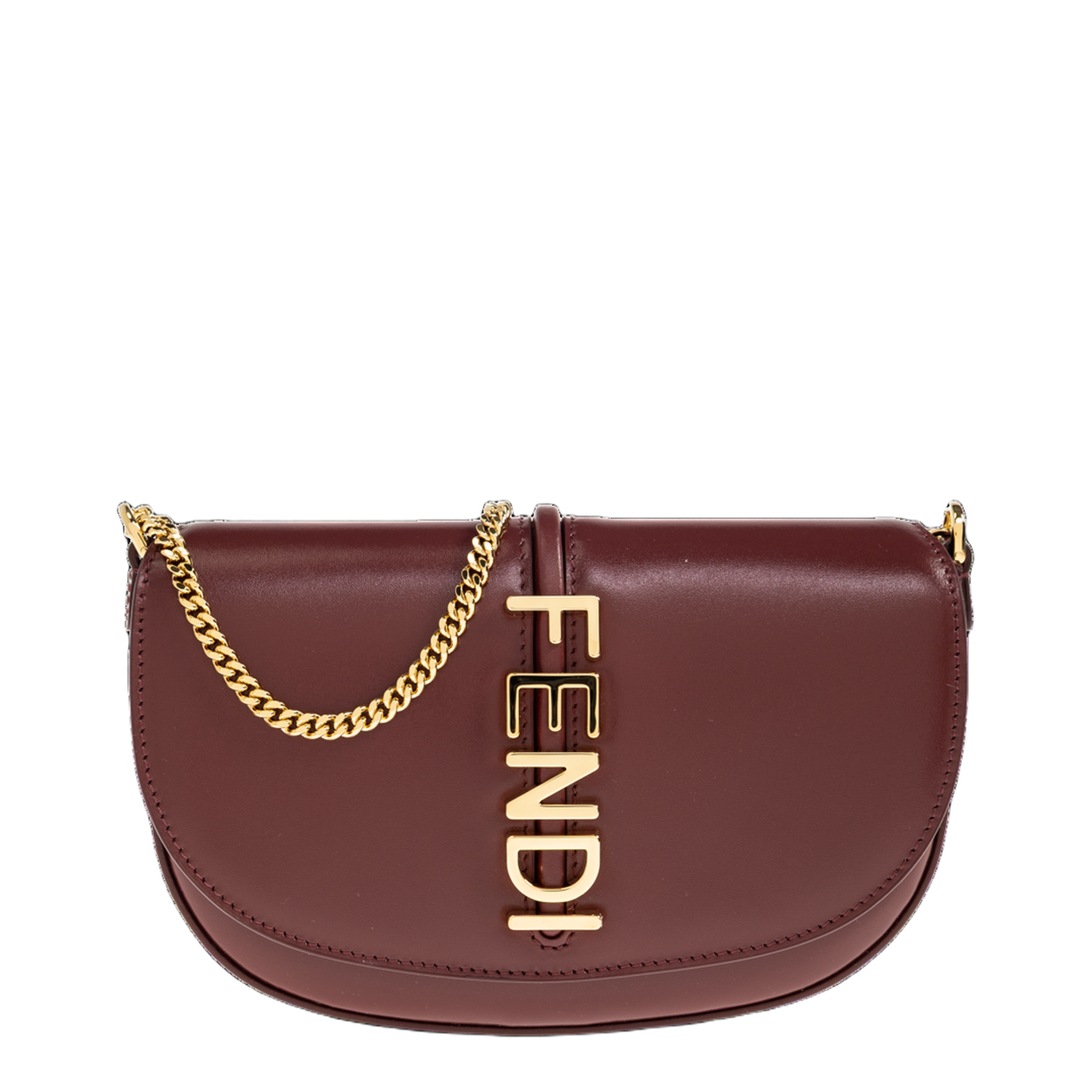 Wallet on Chain Leather Red - Image 4