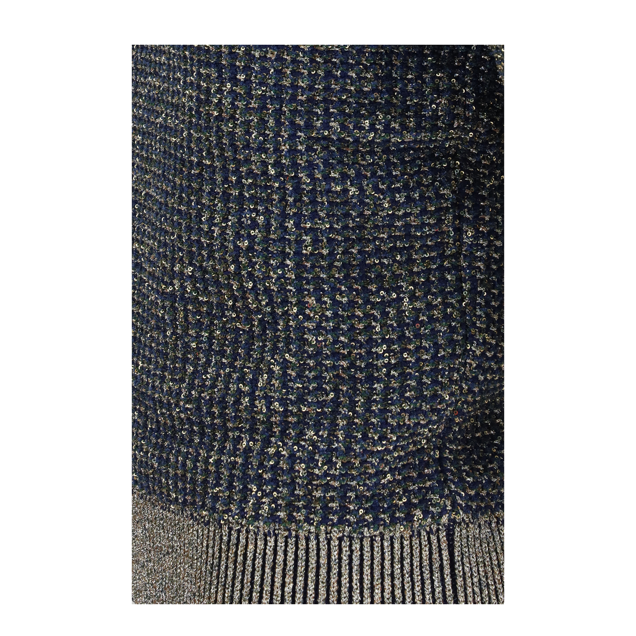 Short-sleeve Sequined Sweater with Buttons - Image 3