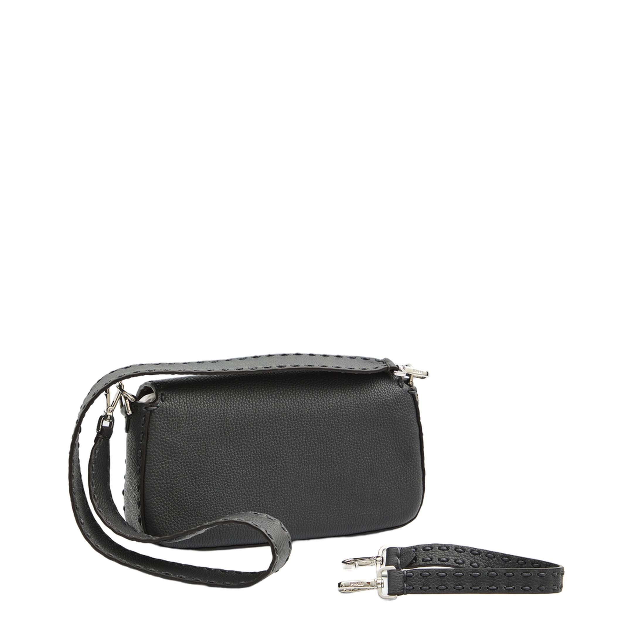 Baguette Bag in Gray Selleria Leather - Image 5