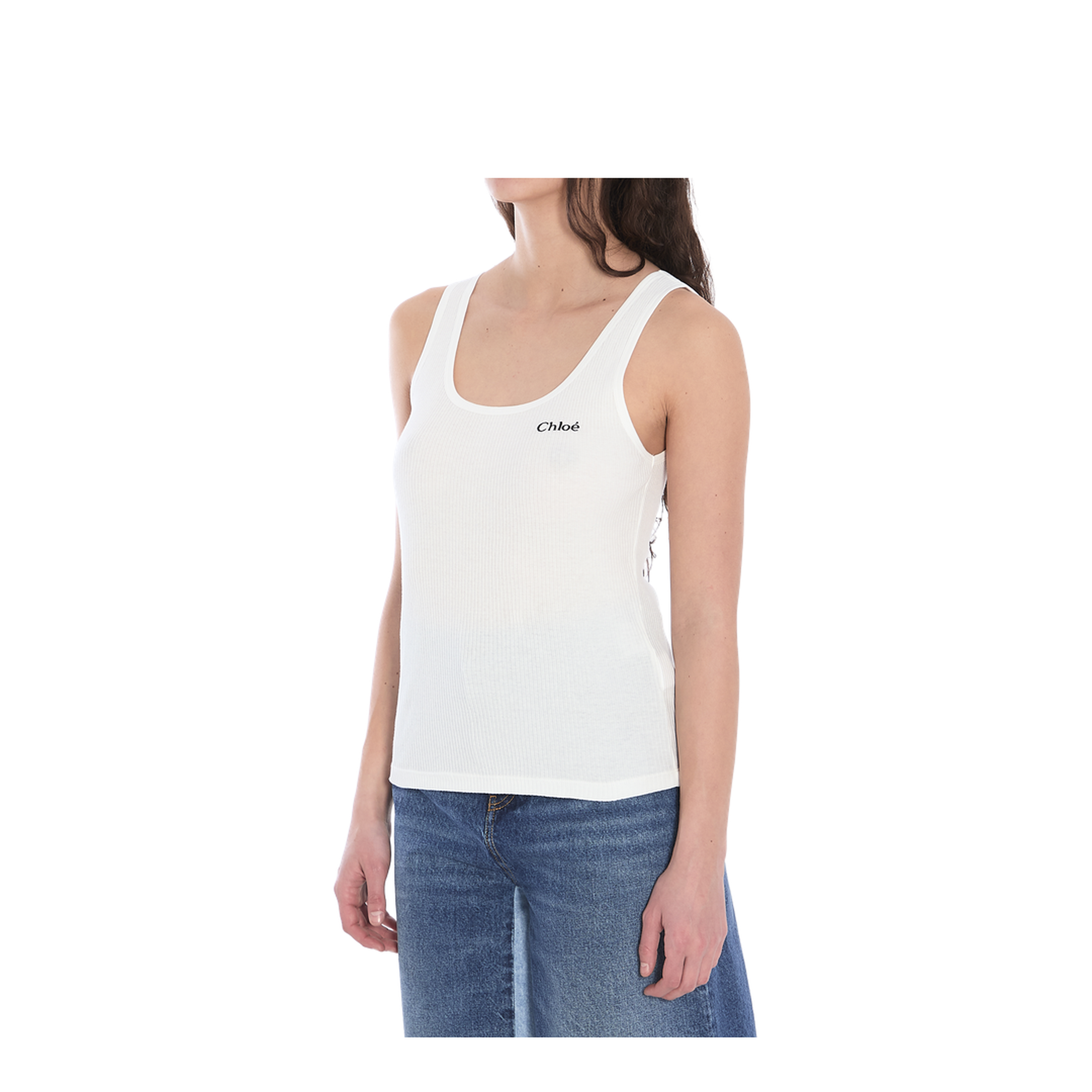 Logo Tank Top in Jersey - Image 2