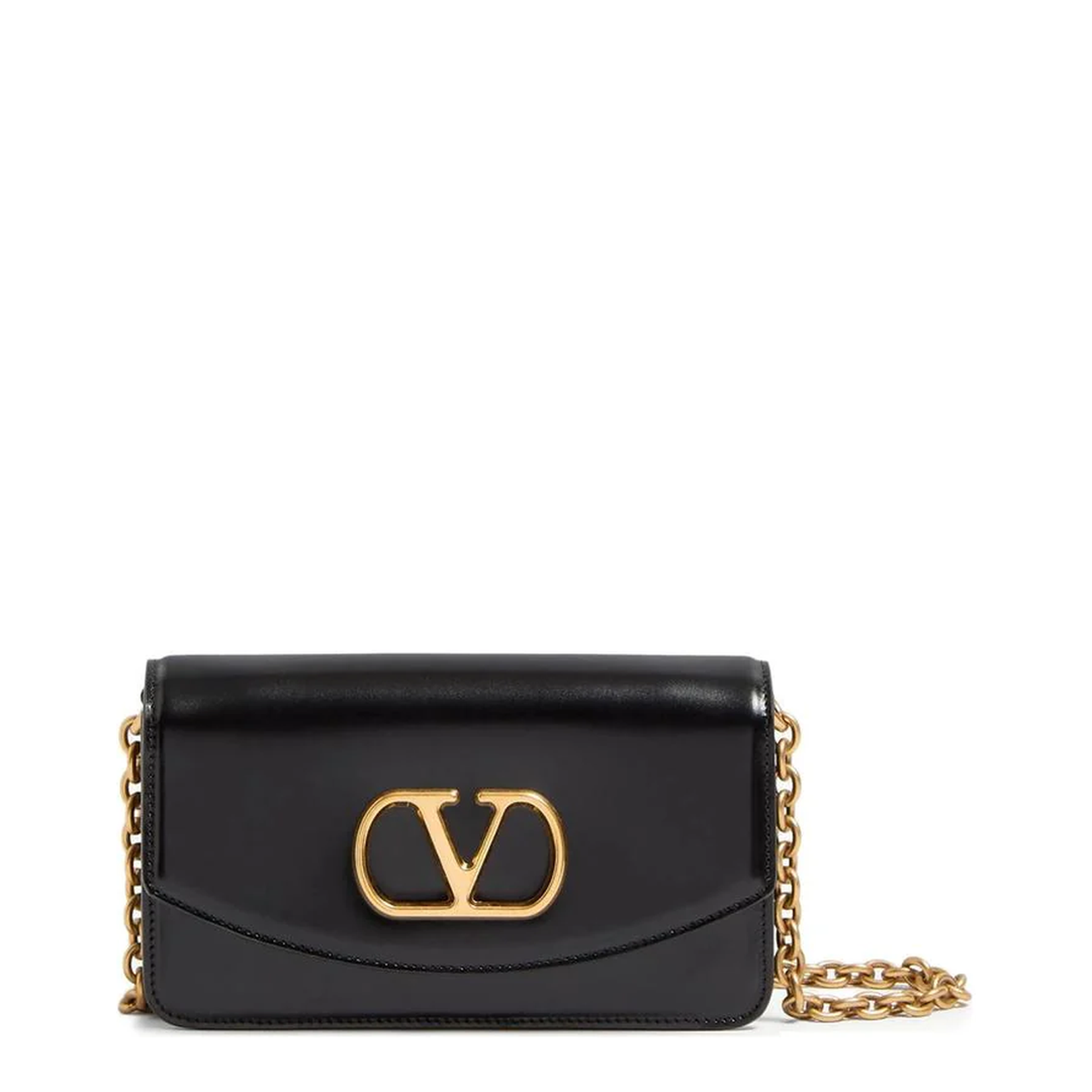 Black Leather Clutch - Image 1
