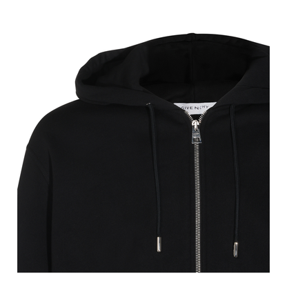 Hooded Cotton Sweatshirt In Black - Image 7