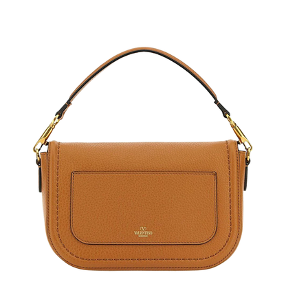 Shoulder Bag Leather Camel - Image 3