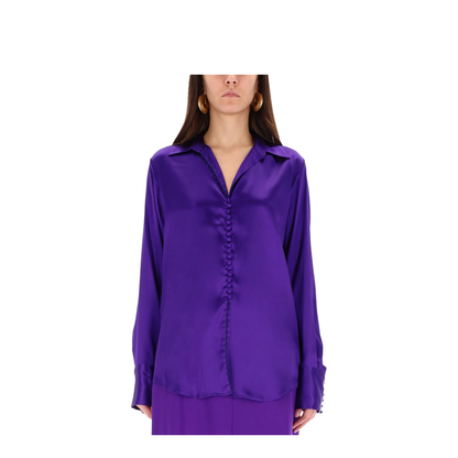 Purple Silk Shirt - Image 1