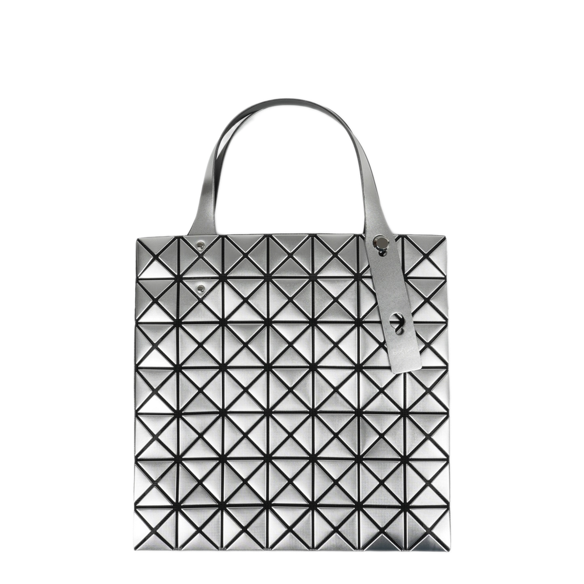 Platinum Polyurethane Tote - Silver - Image 2