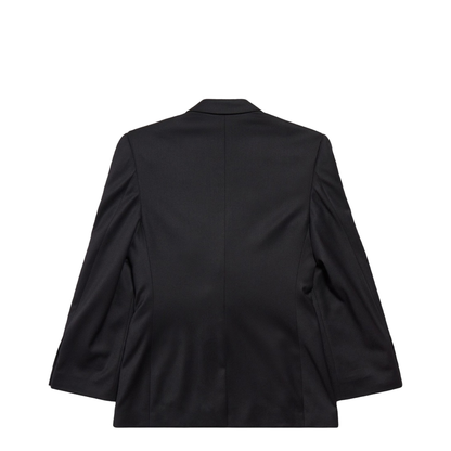 Standard Single-Breasted Tailored Blazer in Black - Image 5