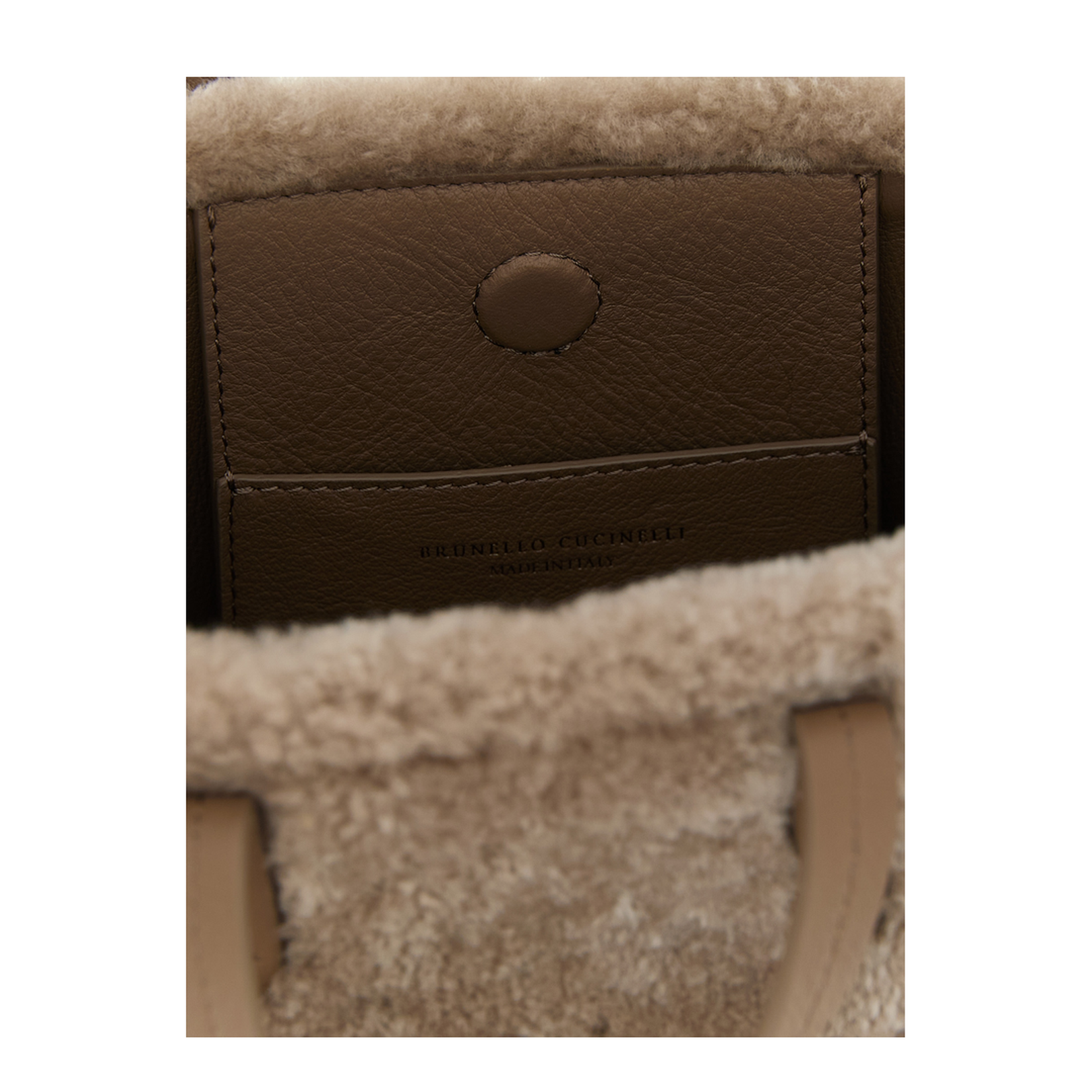 Curly Shearling Mini Handbag - Image 4