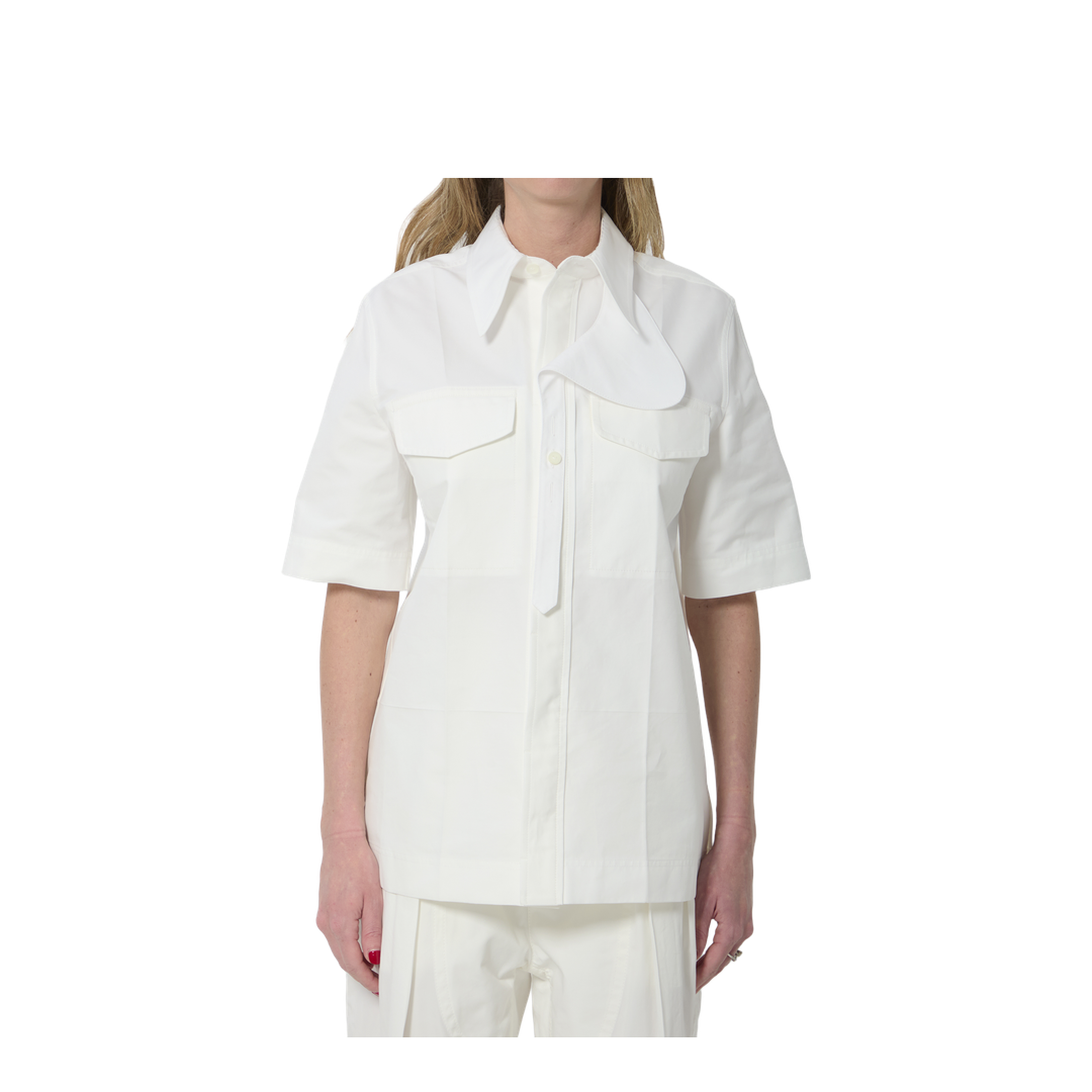 Compact Cotton Canvas Shirt - Image 1
