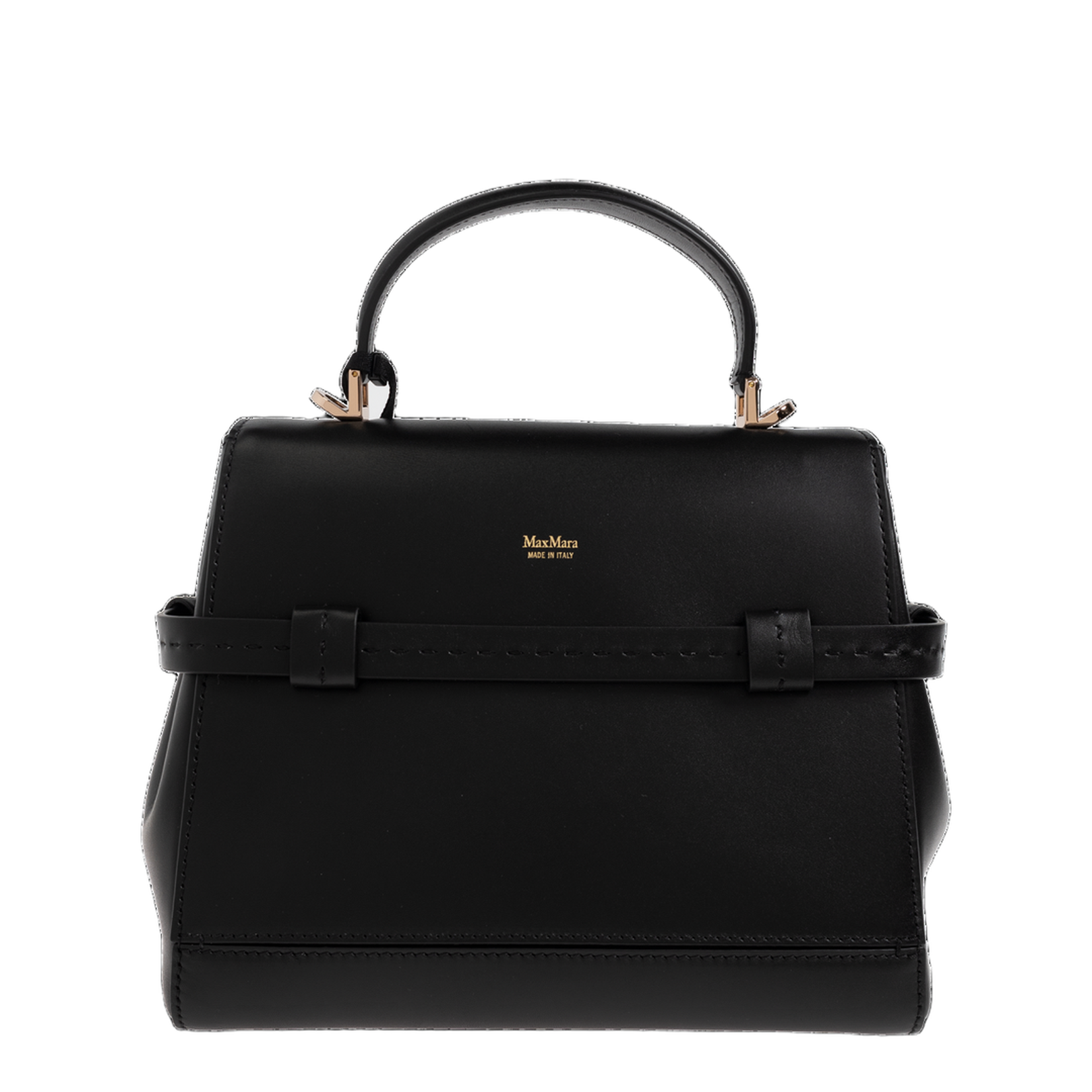 Margaux TH25 Calf Leather Top-Handle Bag - Black - Image 3