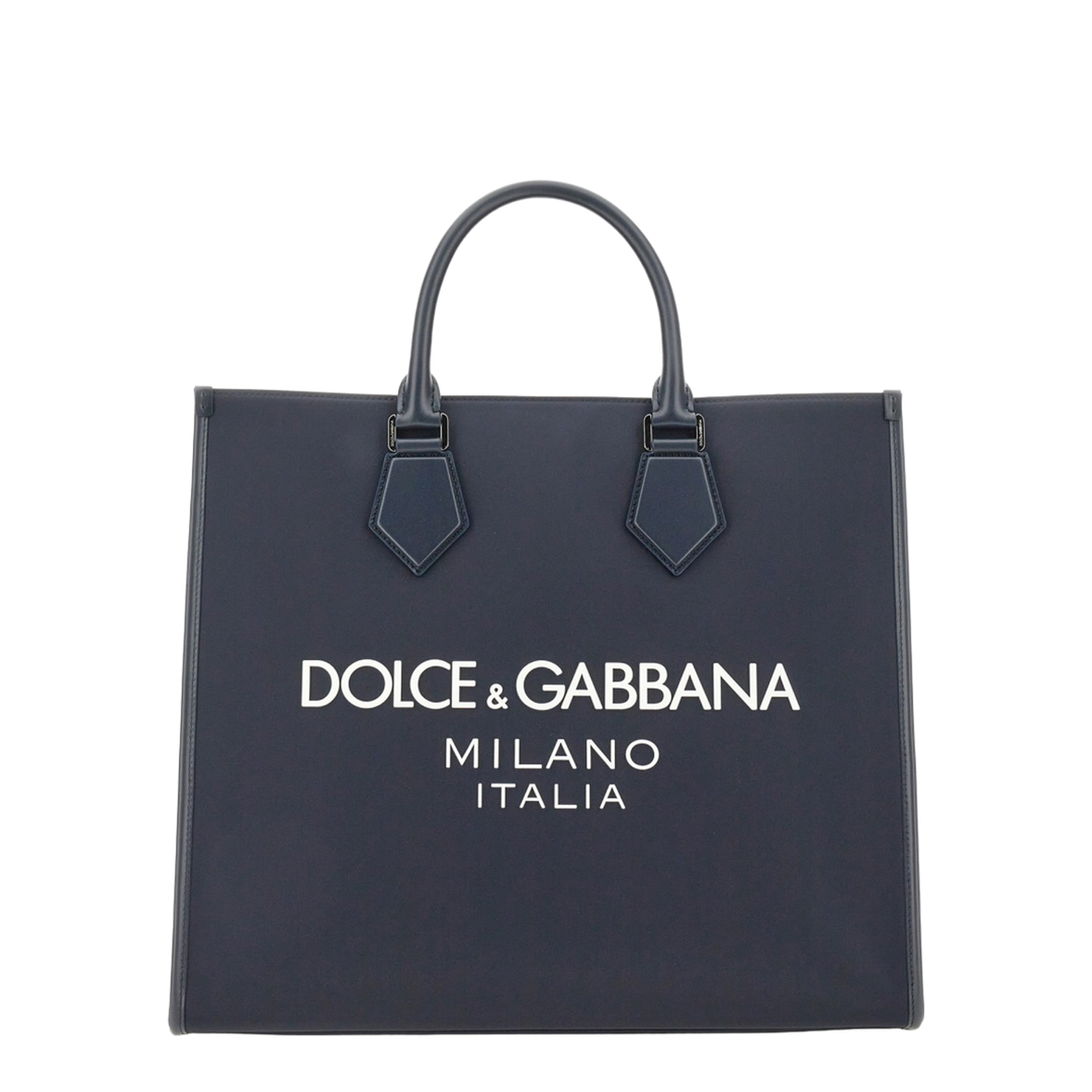 Large Nylon Shopping Bag - Blue - Image 1
