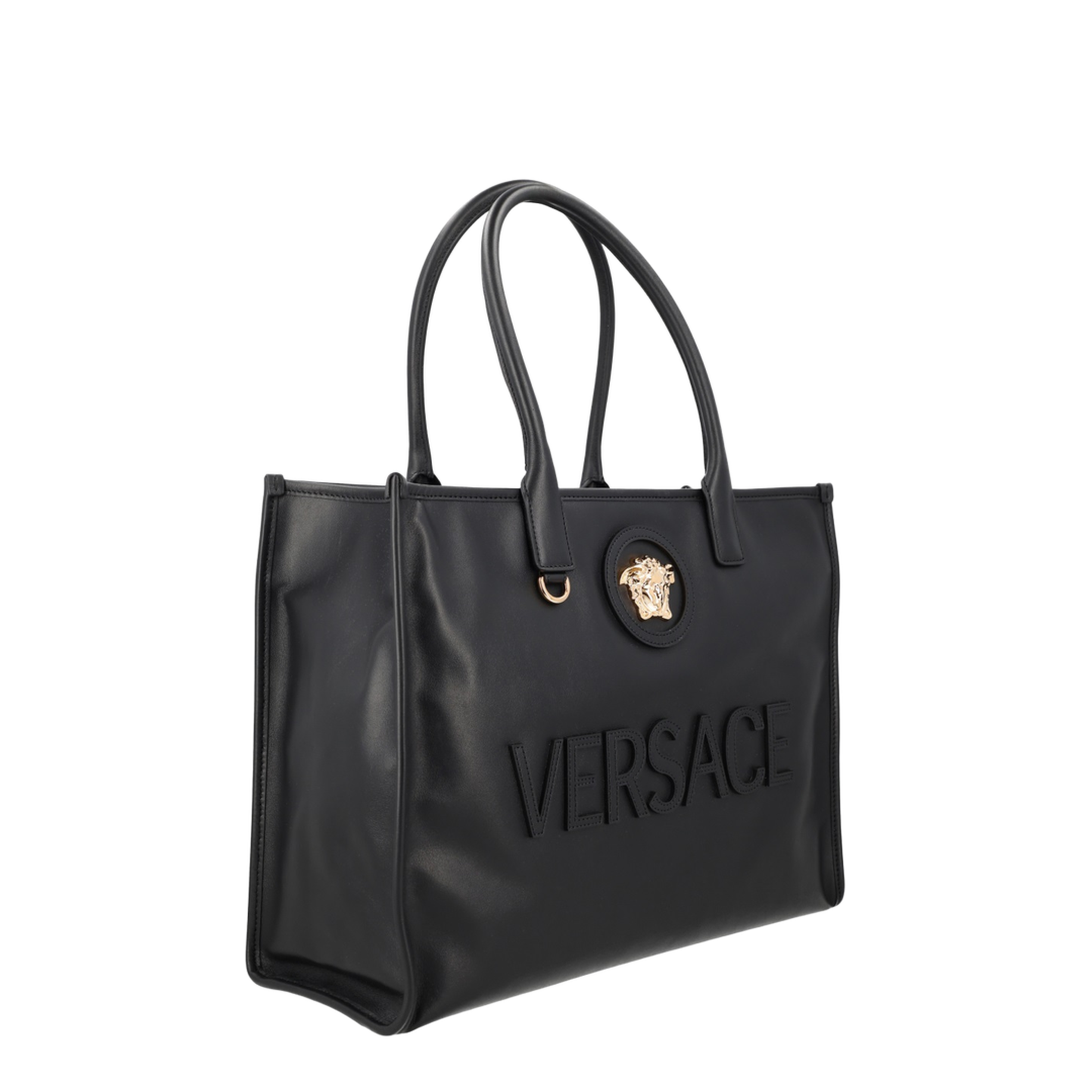 La Medusa Large Calfskin Tote Bag - Black - Image 2