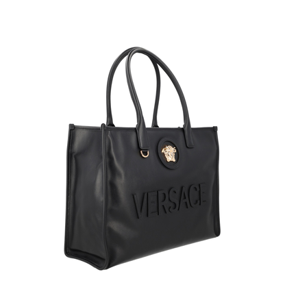 La Medusa Large Calfskin Tote Bag - Black - Image 2