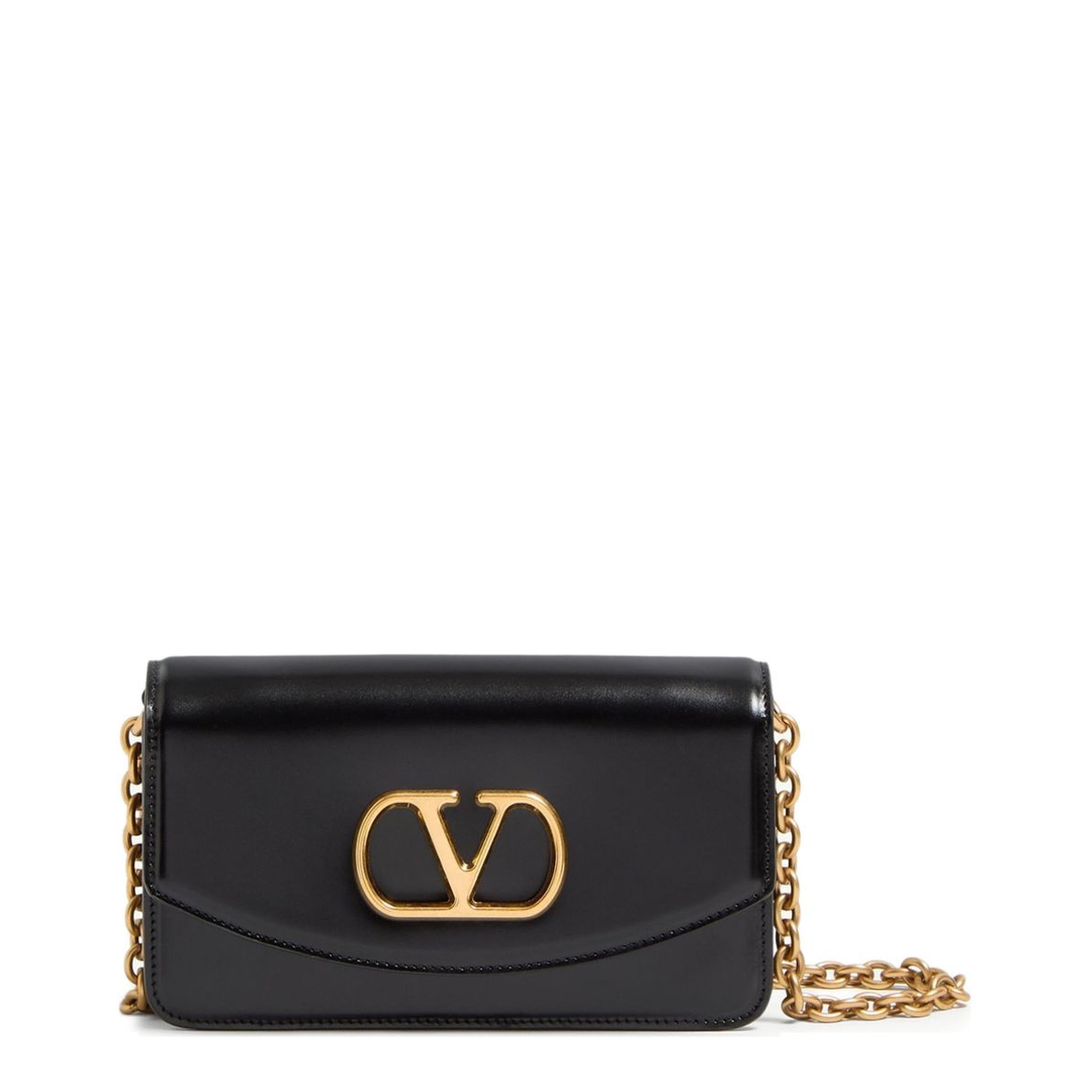 Black Leather Clutch - Image 1