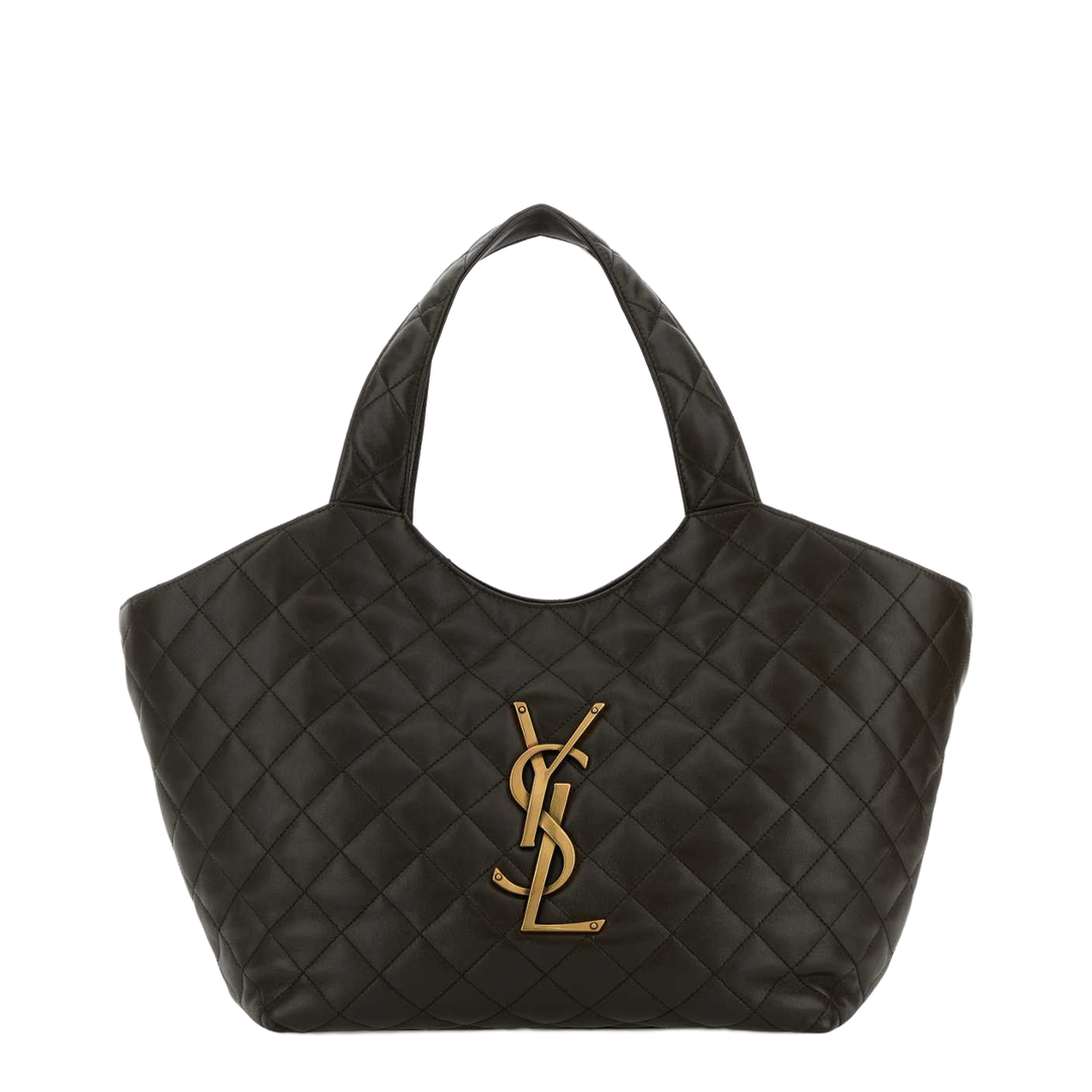 Charcoal Nappa Medium Icare Shopping Bag - Image 1