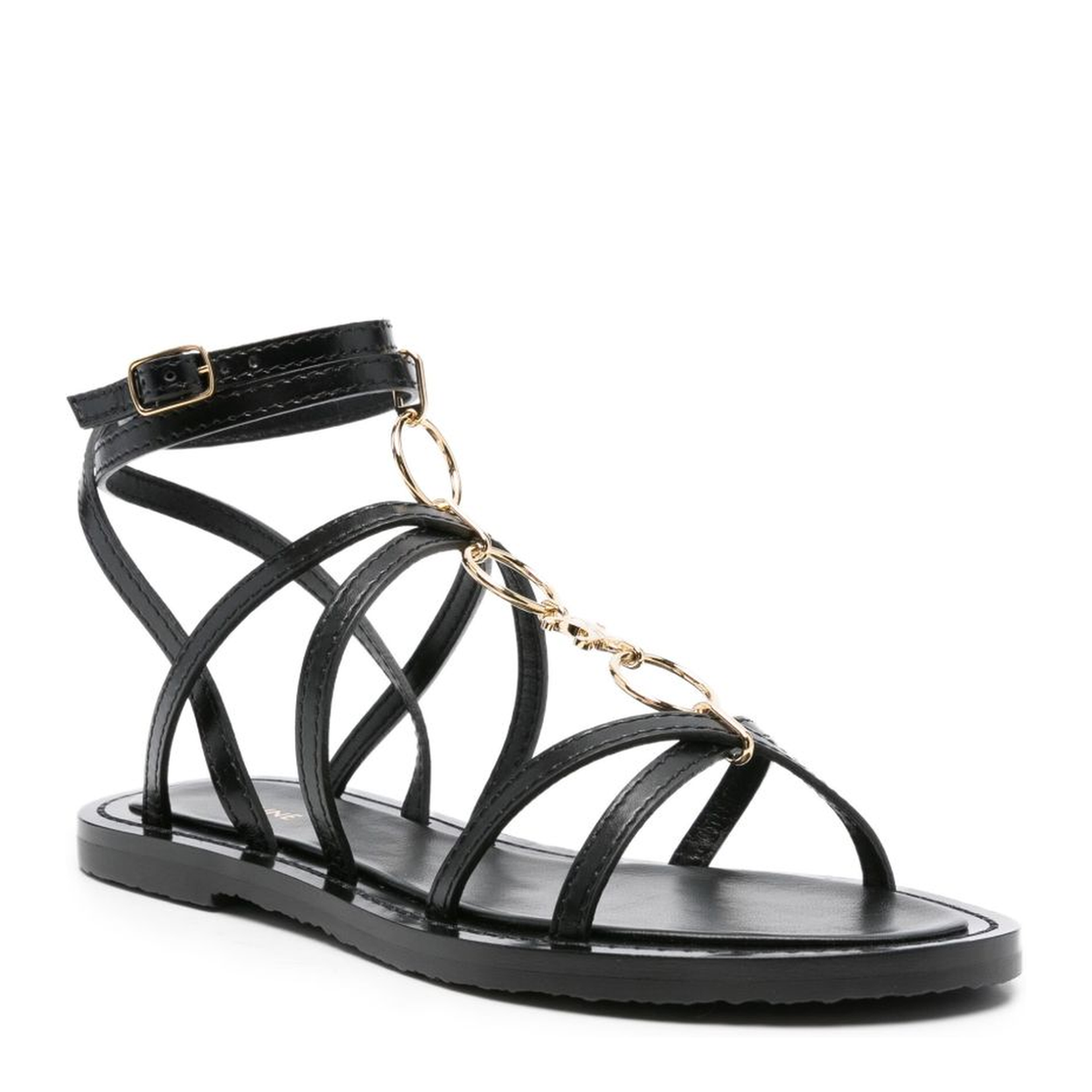 Strappy Jewel Sandal in Calfskin - Image 4
