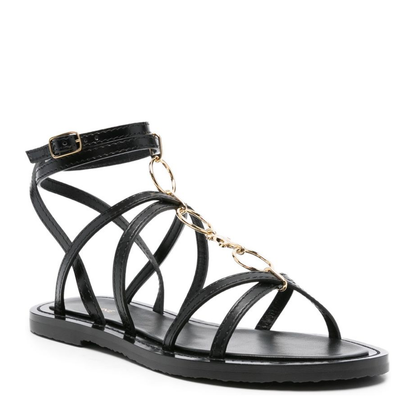Strappy Jewel Sandal in Calfskin - Image 4