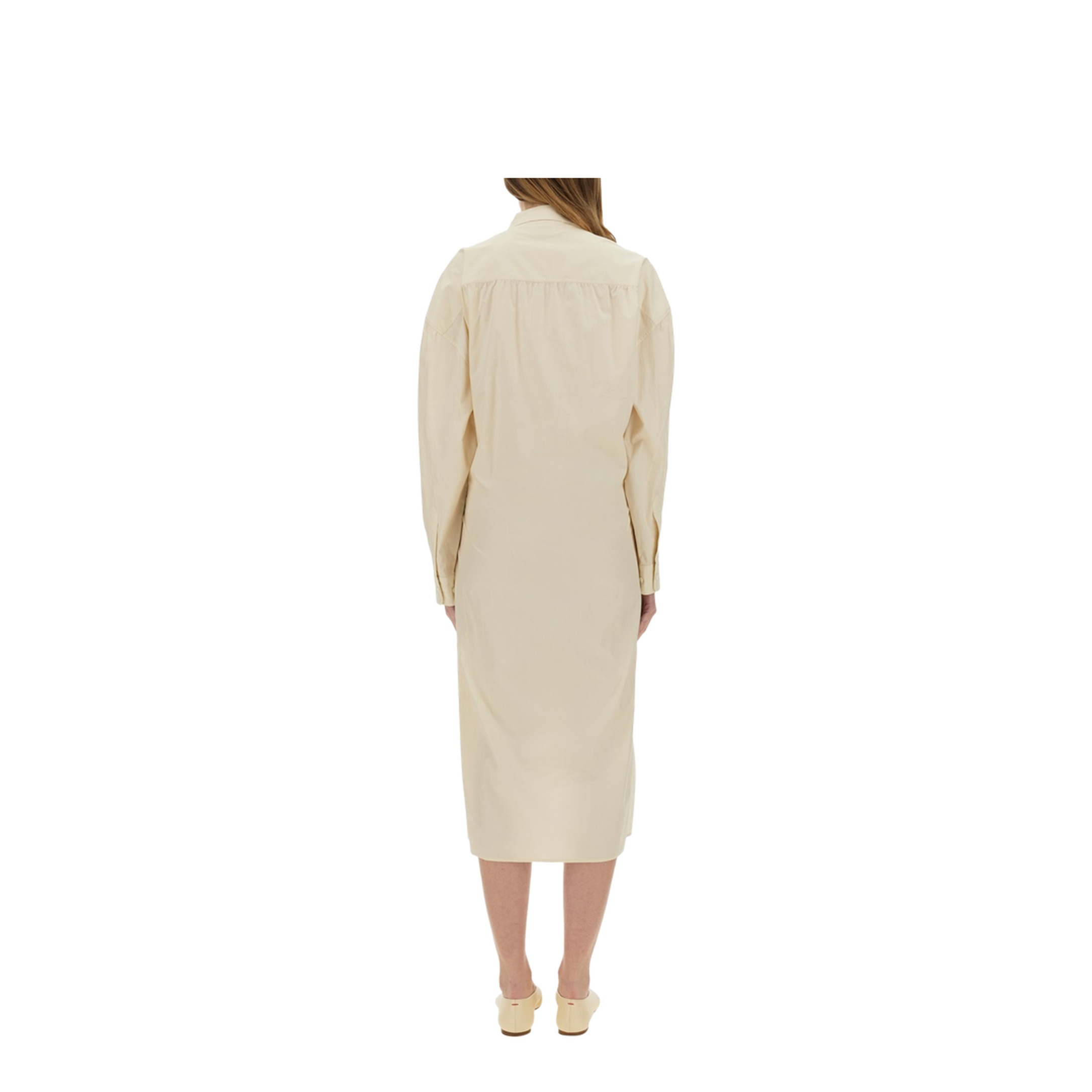 Straight Collar Twisted Dress - Image 3