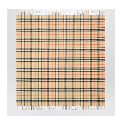 Check Wool Scarf - Image 1