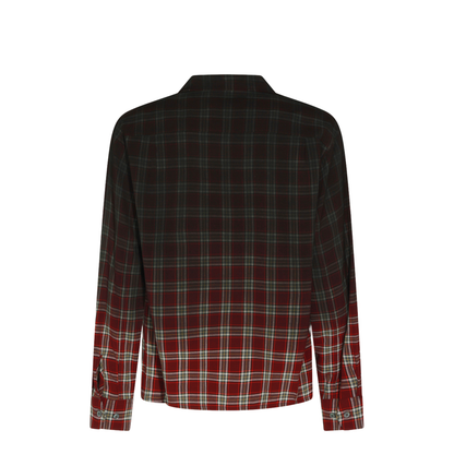 Red Gradient Check Shirt - Image 3