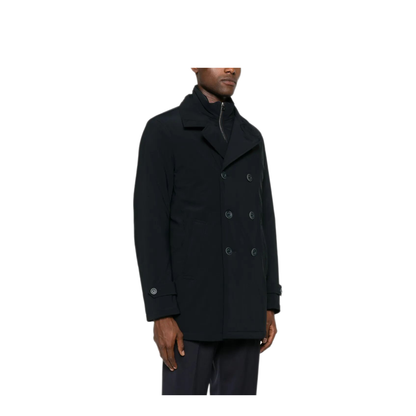 Double-Breasted Nylon Down Jacket - Image 3