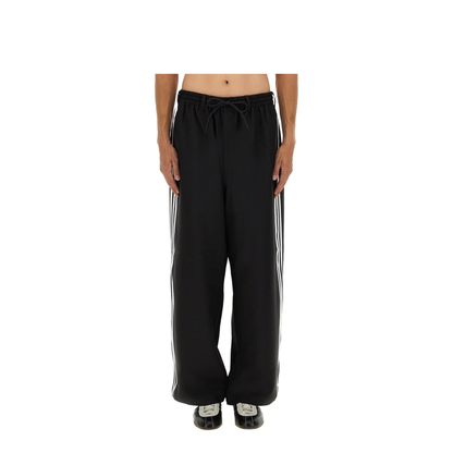 Black Drawstring Fastening Wide Leg Trousers - Image 1
