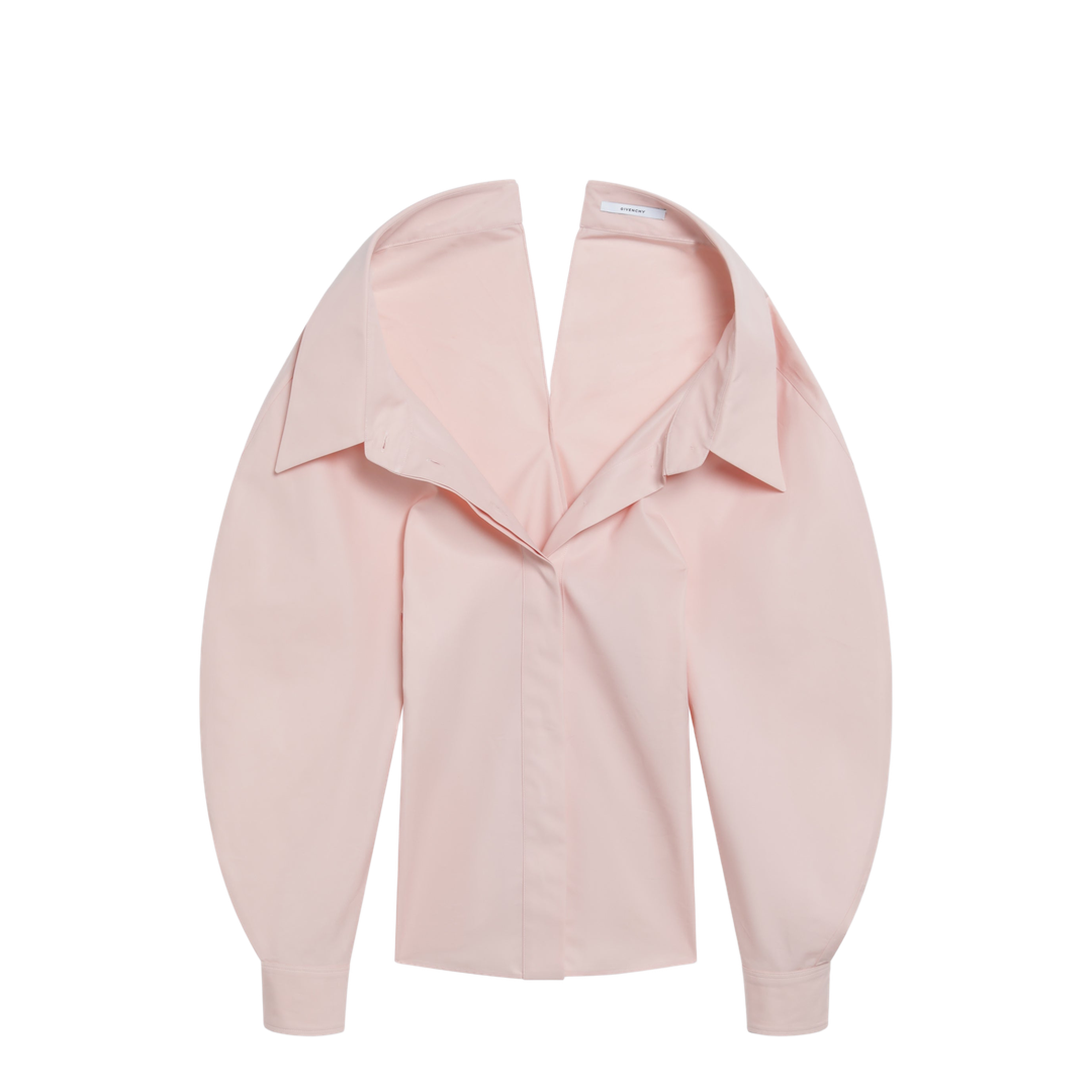 Pink Cut-Out Poplin Shirt - Image 1