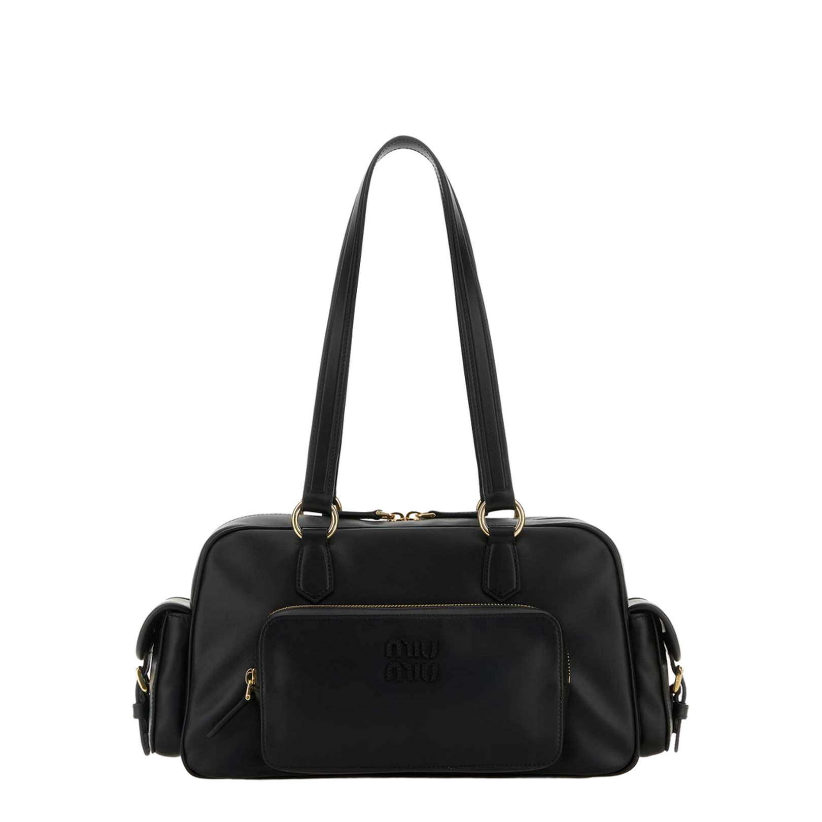 Black Leather Shoulder Bag - Image 1