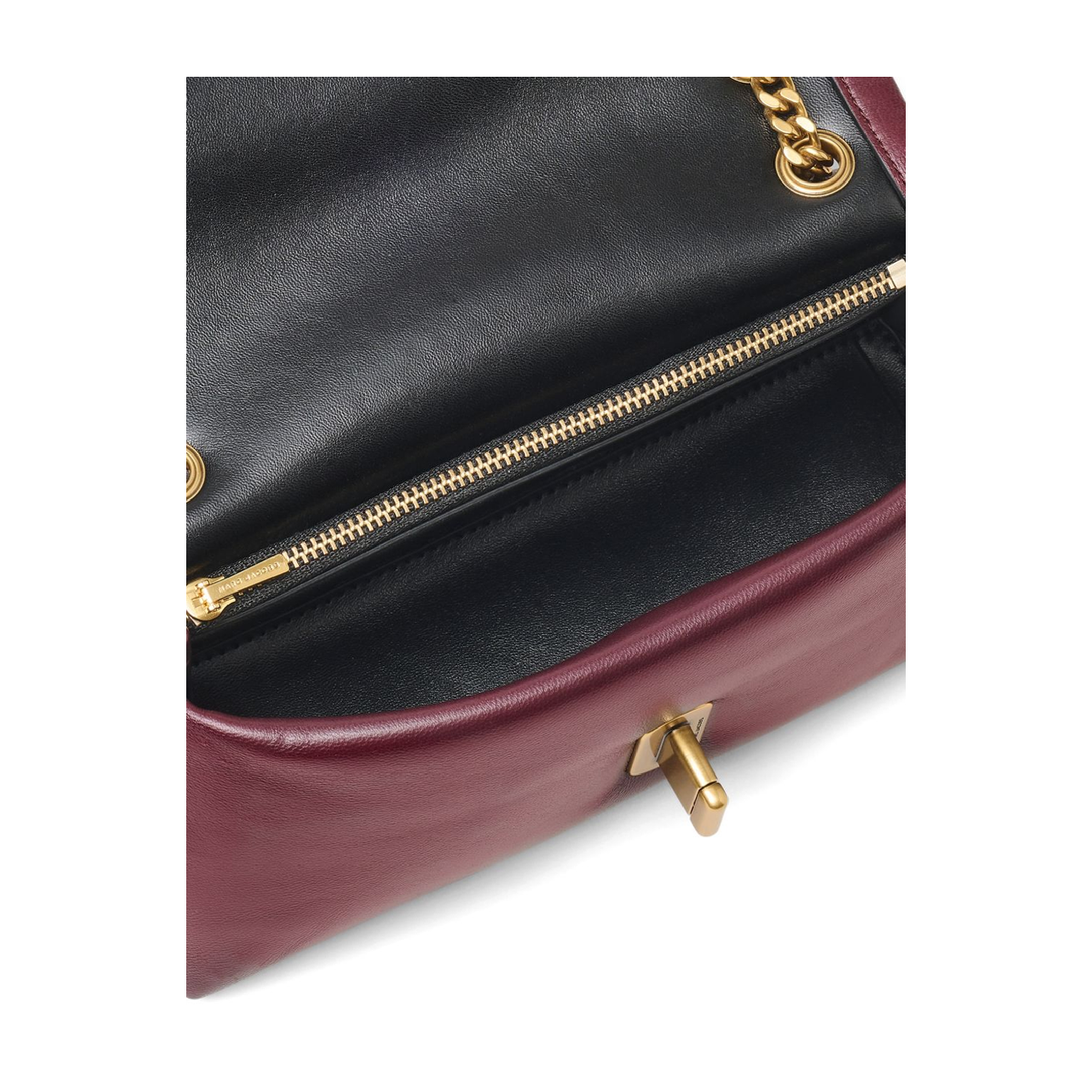 The Scene Lamb Leather Mini Bag - Dark Port - Image 3