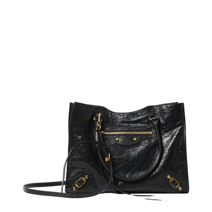 Le City Small Arena Lambskin Tote Bag - Black - Image 1