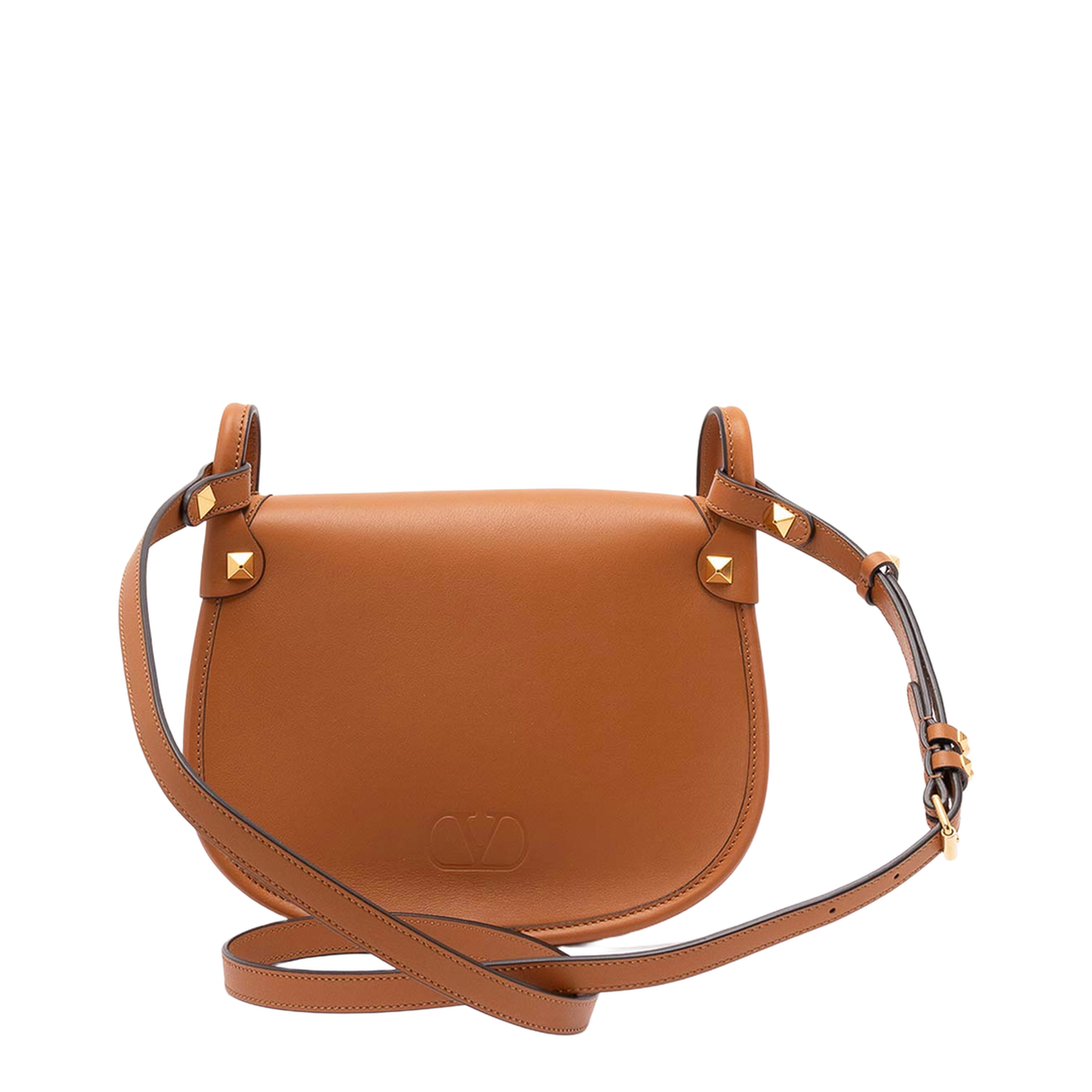 Caramel Leather Flaneuse Crossbody Bag - Image 2