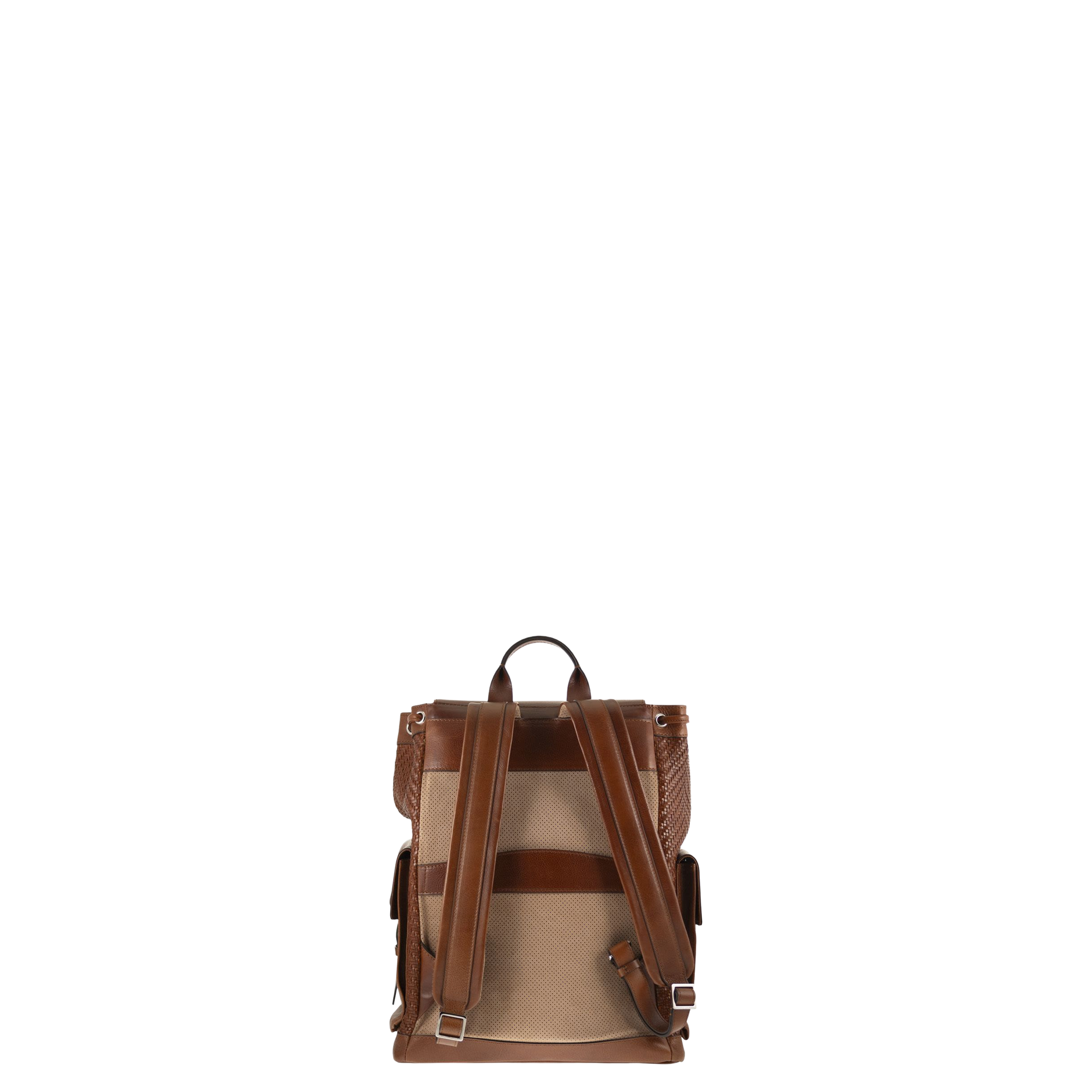 City Backpack Woven Leather - Image 2