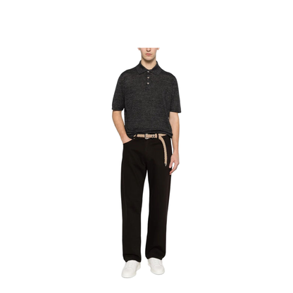 Linen and Cotton Knit Polo - Image 5