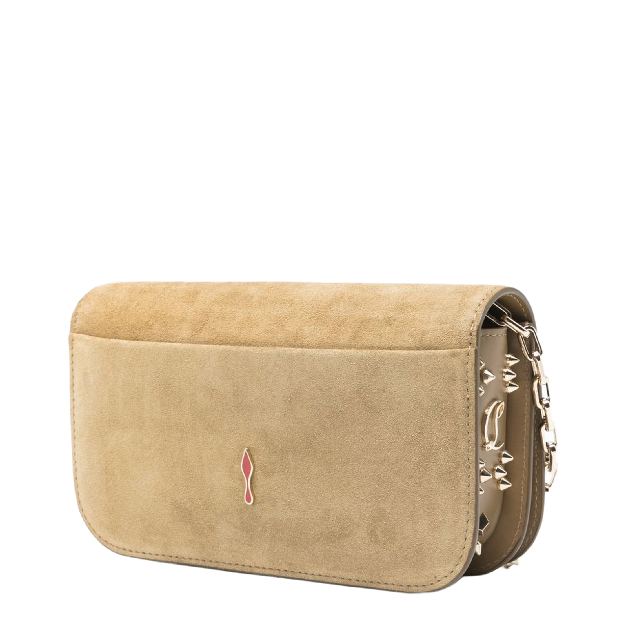 Paloma Medium Reversed Calf Leather Clutch - Bronzo/Gold - Image 2