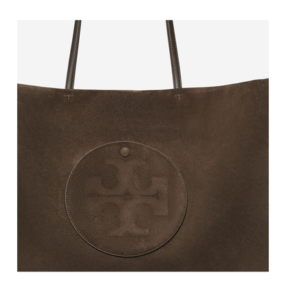 Ella Suede Tote Bag Brown - Image 4