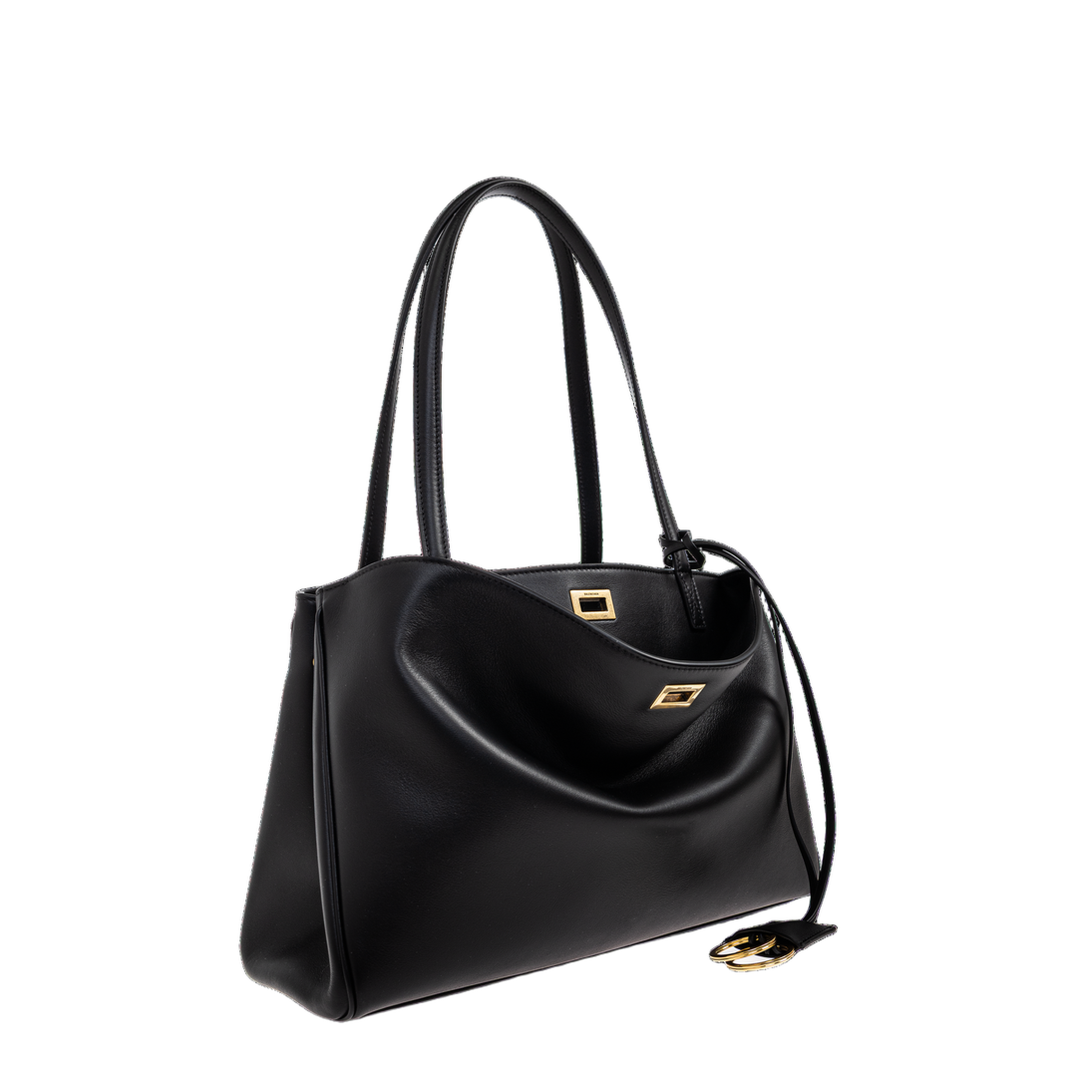 Rodeo Small Calfskin Tote Bag - Black - Image 3