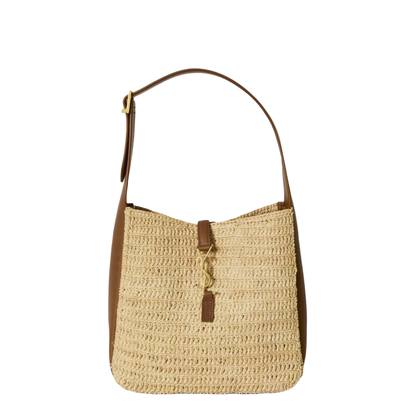 LE 5 À 7 Supple Small In Raffia And Leather - Image 1