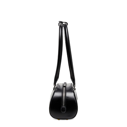 1DR Dome Elongated Leather Bowling Bag - Black - Image 2