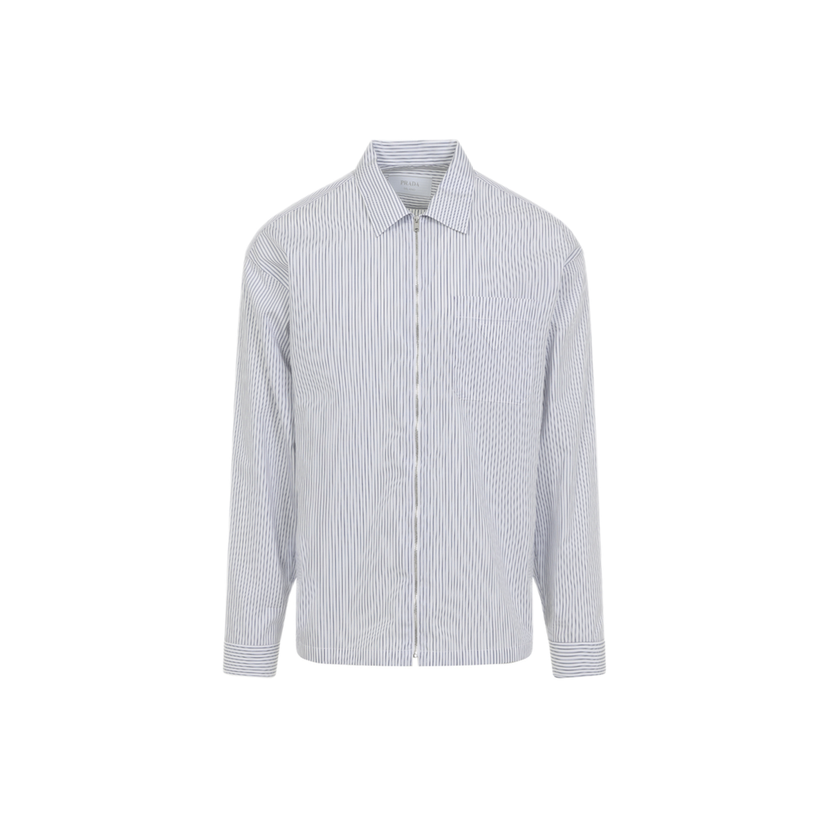 Blue And White Cotton Shirt - Image 2