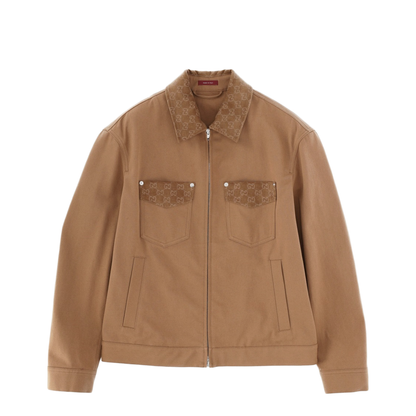 Jacket with Zipper and Collar - Image 1