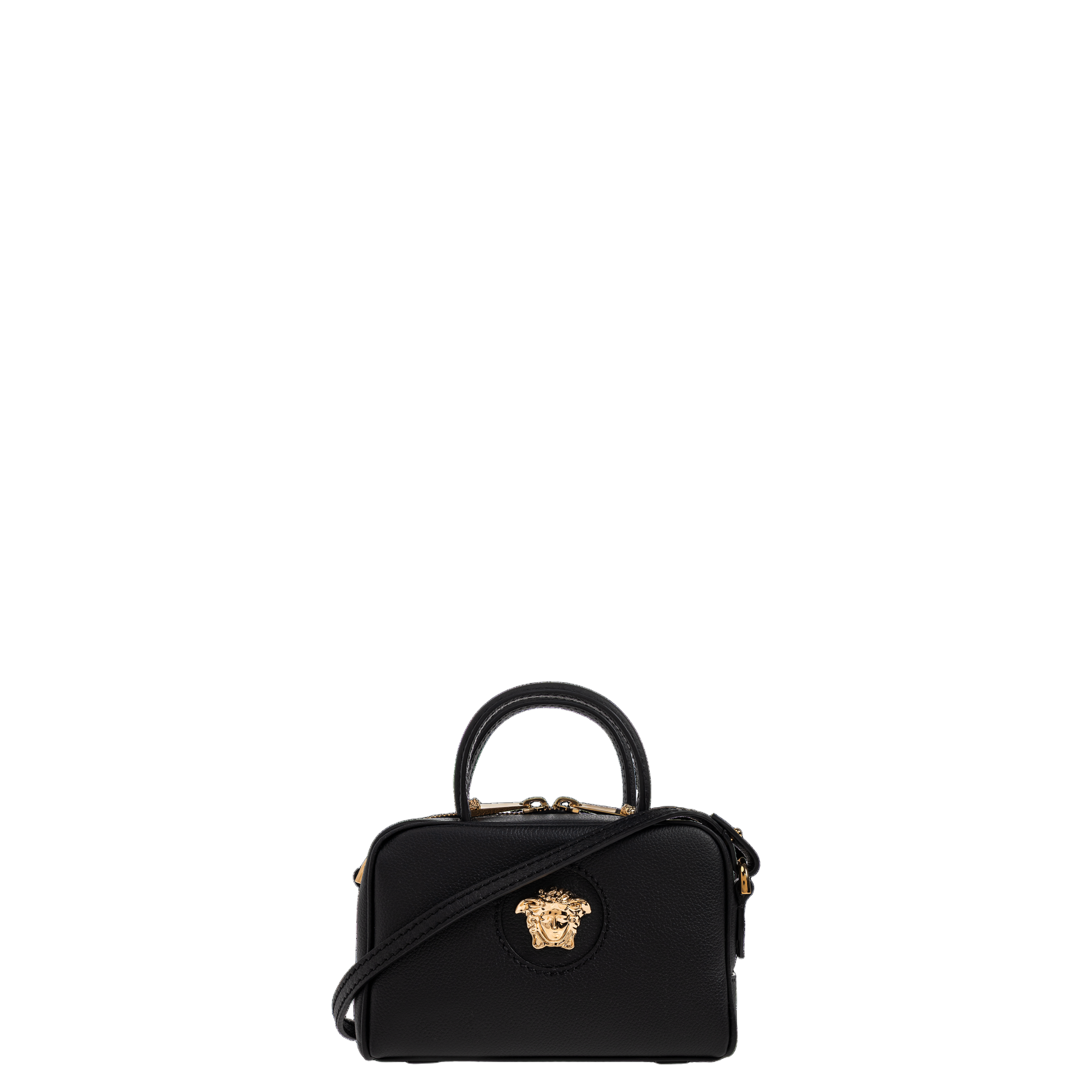Medusa Handbag Leather Black - Image 1