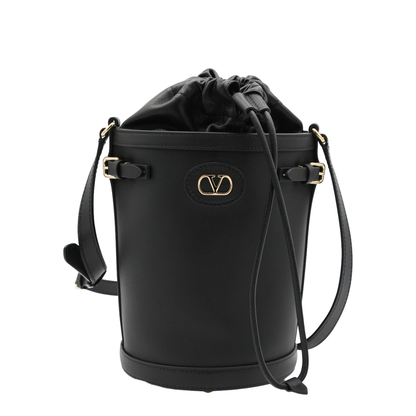 Antibes Bucket Bag Medium Leather - Black - Image 1