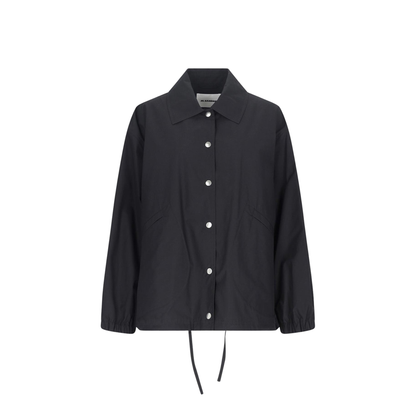 Single-breasted Logo Jacket - Black - Image 4