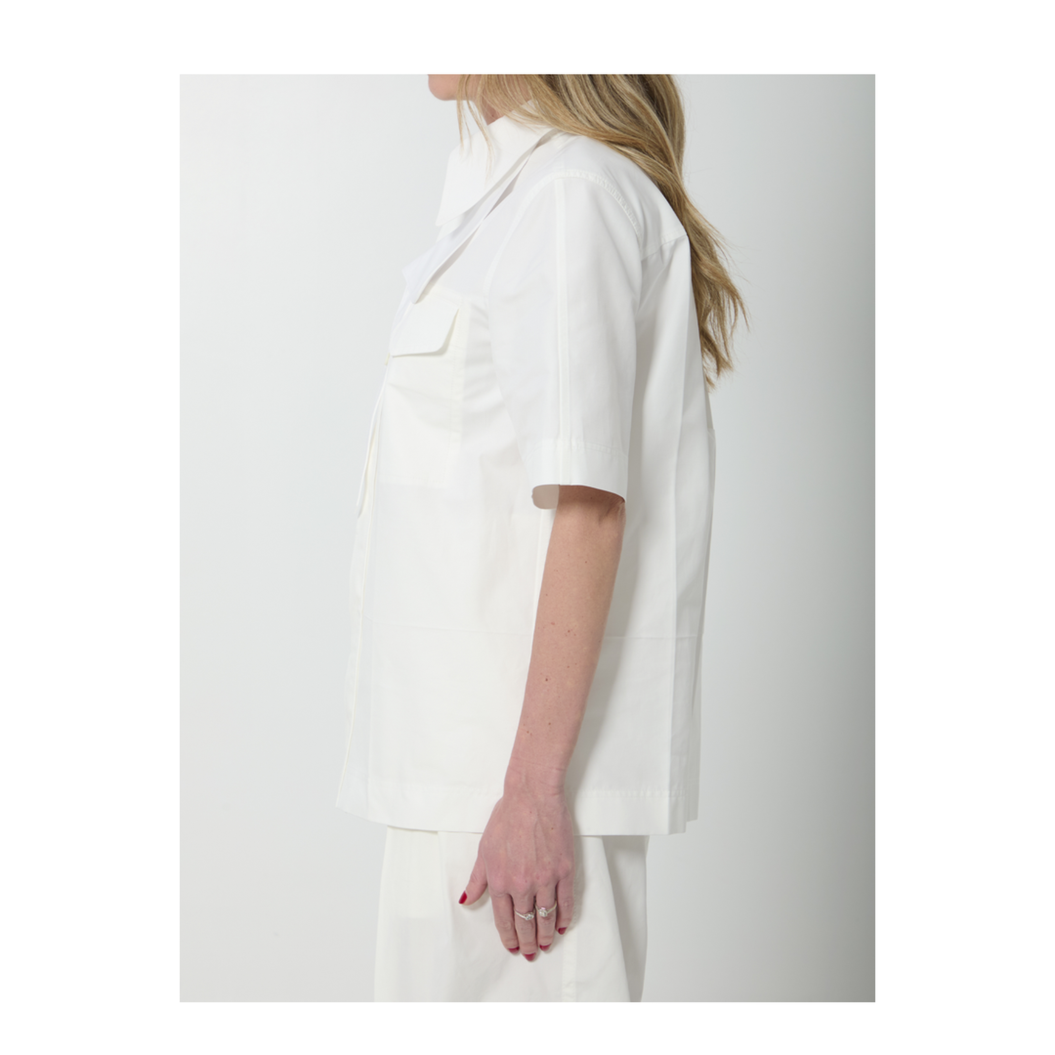 Compact Cotton Canvas Shirt - Image 3