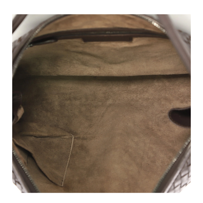 Intrecciato Leather Crossbody Bags - Brown - Image 5