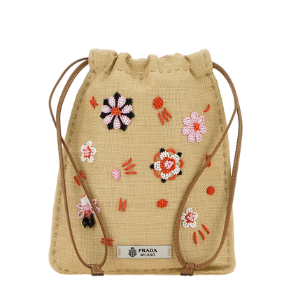 Beige Canvas Phone Holder - Image 1