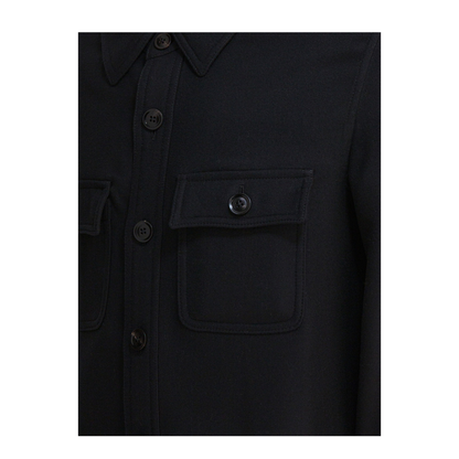 Wool And Silk Overshirt Jacket - Image 4