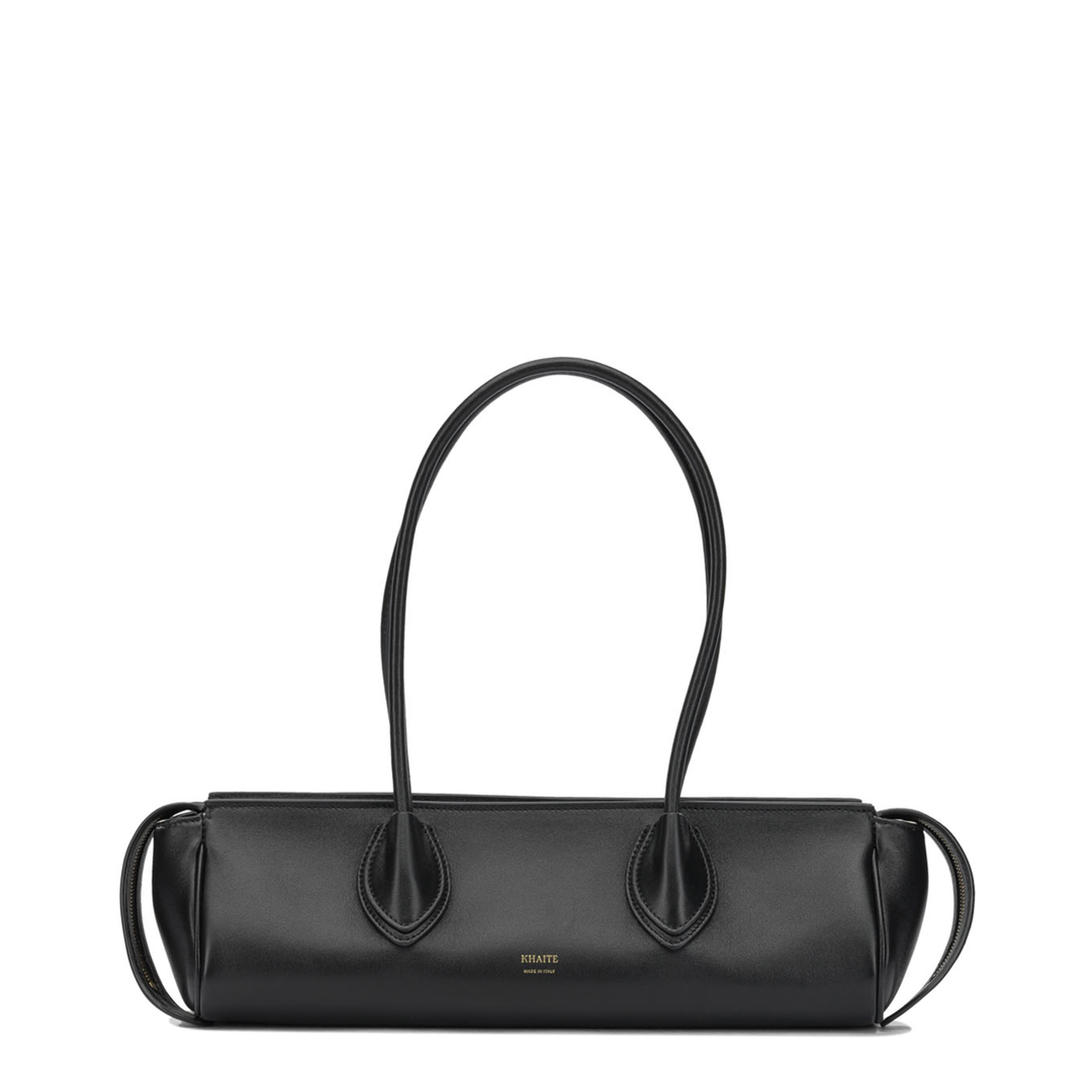 Donna Soft Nappa Leather Shoulder Bag - Black - Image 1