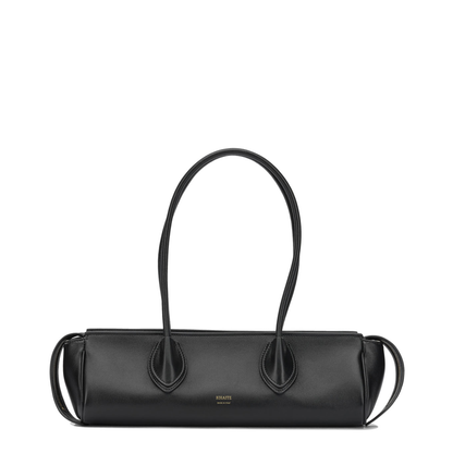 Donna Soft Nappa Leather Shoulder Bag - Black - Image 1
